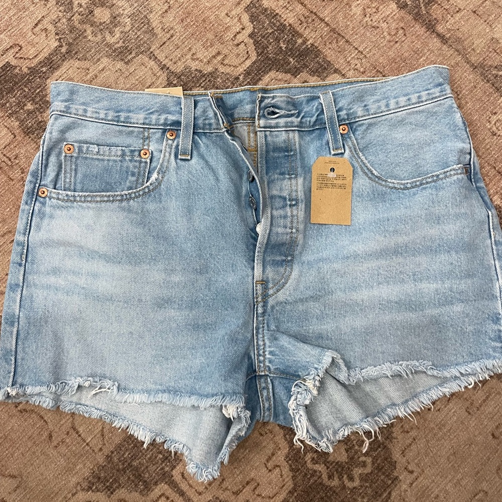 Levi’s Blue Denim Women Shorts